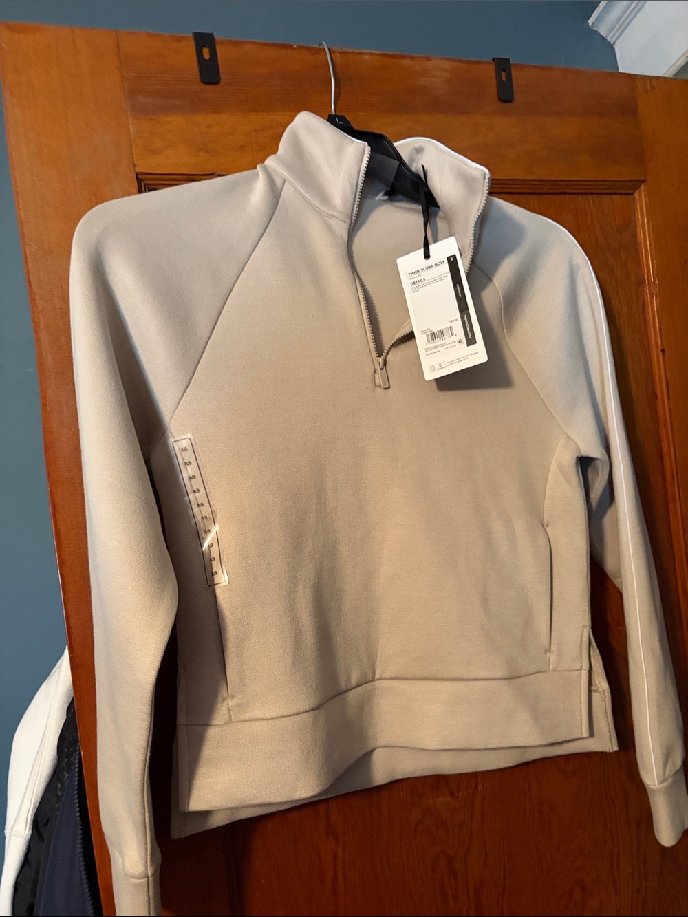 CALIA by Carrie Underwood Beige Quarter-Zip Pullover
